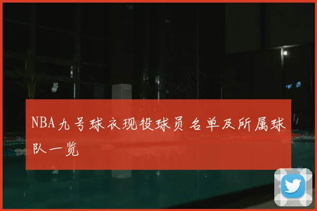 NBA九号球衣现役球员名单及所属球队一览
