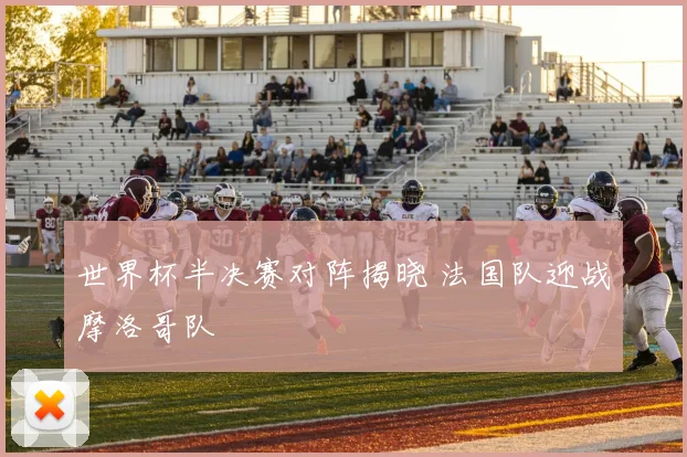 世界杯半决赛对阵揭晓 法国队迎战摩洛哥队