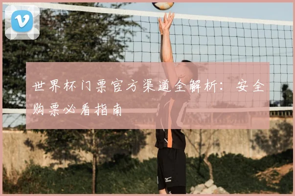 世界杯门票官方渠道全解析:安全购票必看指南